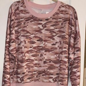Tahari Sport, Pink Camo Crewneck Sweatshirt, the softest material ever!!